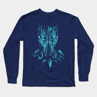 Shaded Black Panther Blue Long Sleeve T-Shirt